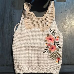 Crochet crop tank